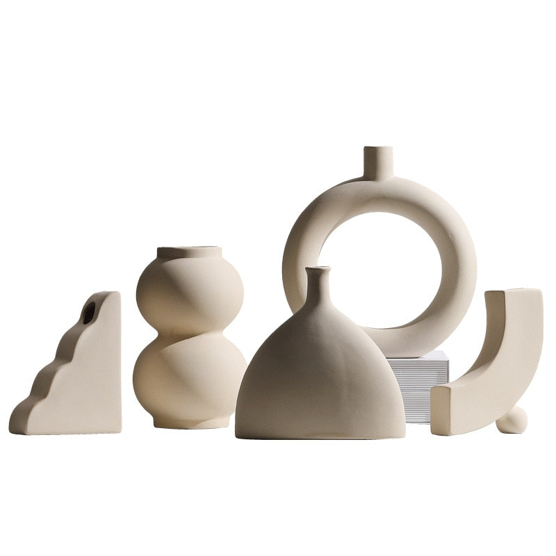 Ceramic Abstract Shapes Vases