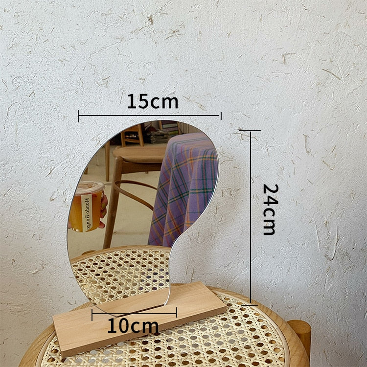 Irregular Shape Tabletop Mirror