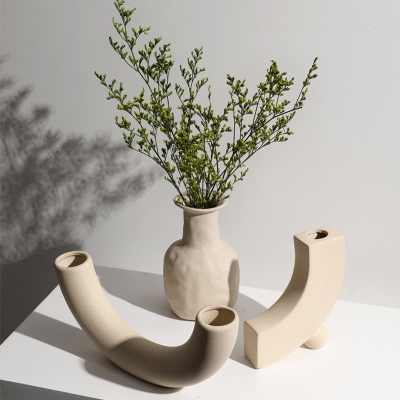 Ceramic Abstract Shapes Vases