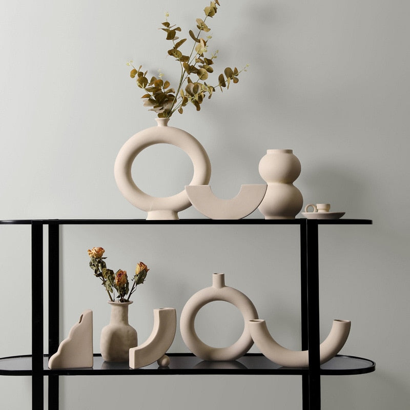 Ceramic Abstract Shapes Vases