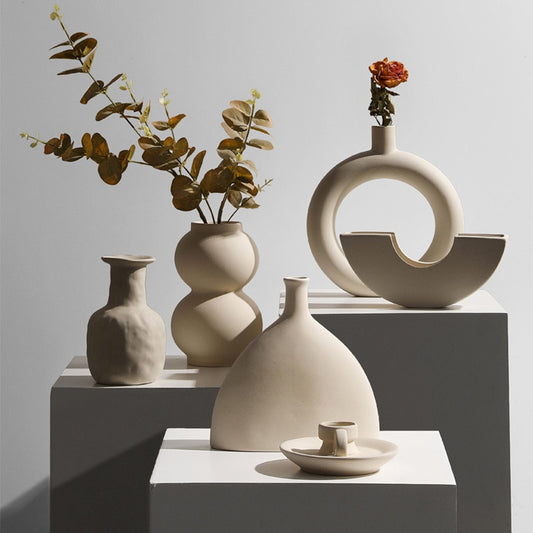 Ceramic Abstract Shapes Vases